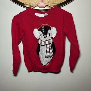 The Children's Place Red Penguin Sweater